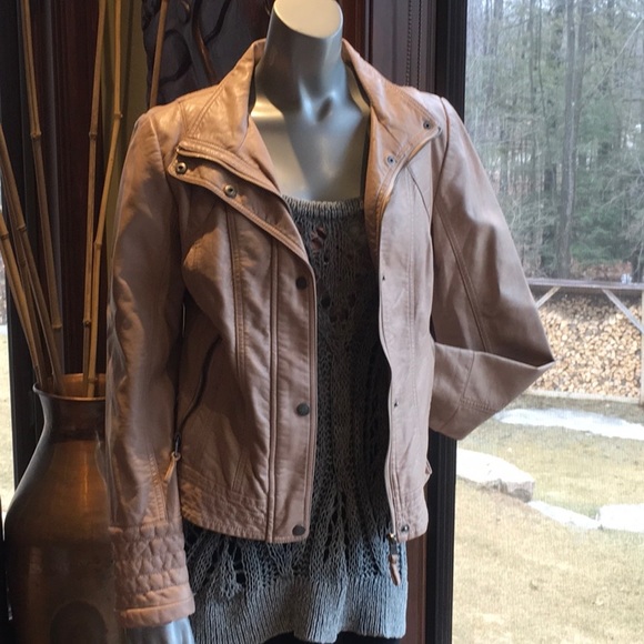Jessica Simpson Faux Leather Jacket
Very Soft & Pretty in a Sandy Pink. - Picture 4 of 16